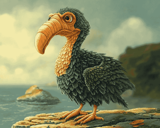 The Dodo Bird Cartoon Diamond Painting