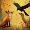 The Fox and the Crow Animation Diamond Painting