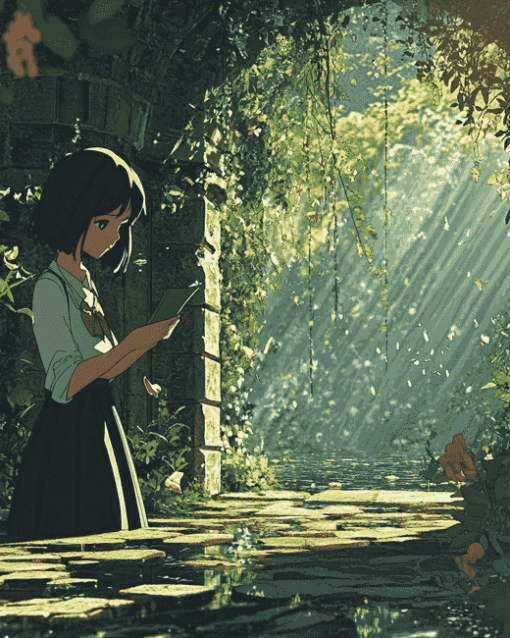 The Garden Of Words Anime Diamond Painting