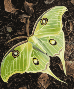 The Lunar Moth Insects Diamond Painting