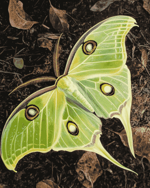 The Lunar Moth Insects Diamond Painting