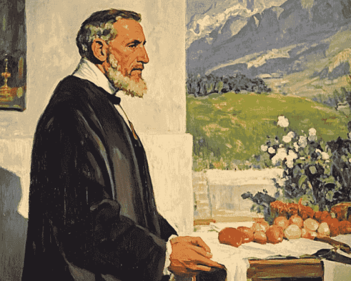 The Pastor Ferdinand Hodler Vintage Diamond Painting