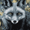 The Silver Fox Cubs Diamond Painting