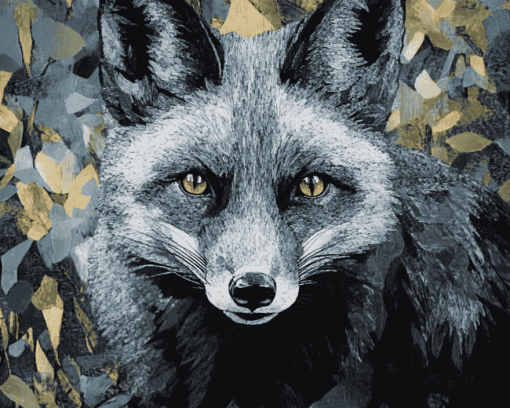 The Silver Fox Cubs Diamond Painting