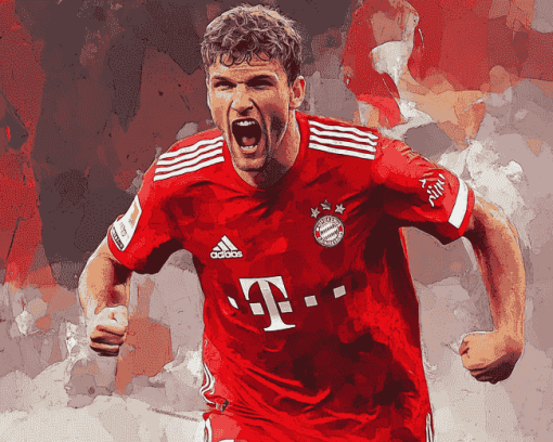 Thomas Muller Football Legend Diamond Painting