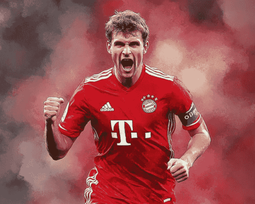 Thomas Muller Portrait Diamond Painting