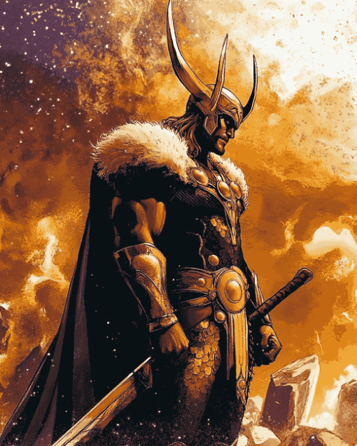 Thor Heimdall Marvel Diamond Painting