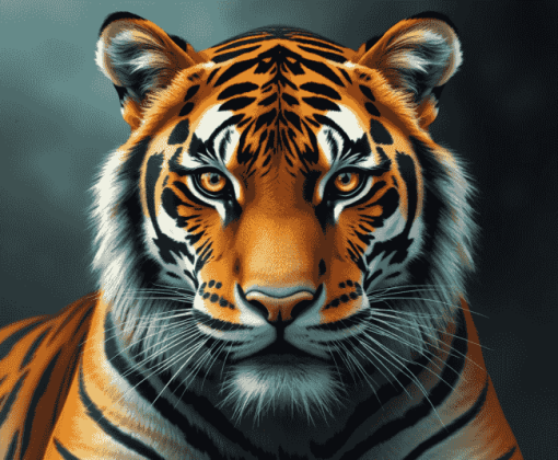 Tiger Eyes Wildlife Diamond Painting