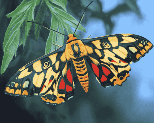 Tiger Moth Butterfly Diamond Painting