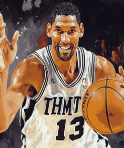 Tim Duncan Famous Basketball Diamond Painting