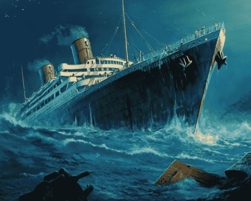 Titanic Ship Disaster Oceans Diamond Painting