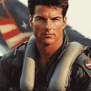 Tom Cruise Top Gun Diamond Painting