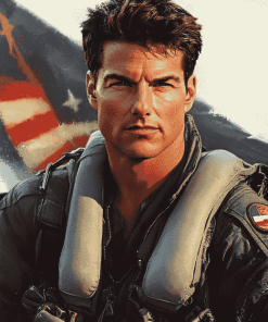 Tom Cruise Top Gun Diamond Painting