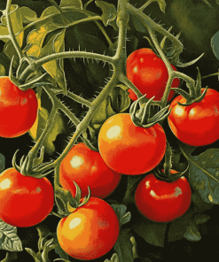 Tomato Plants Art Diamond Painting