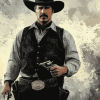 Tombstone Val Kilmer Western Diamond Painting