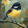 Tomtit Birds Diamond Painting