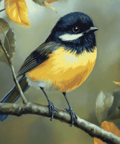 Tomtit Birds Diamond Painting