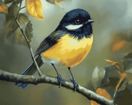 Tomtit Birds Diamond Painting