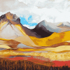 Tongariro Mountains Landscape Diamond Painting