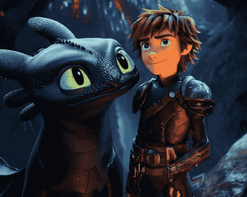 Toothless Adventure How To Train Your Dragon Diamond Painting