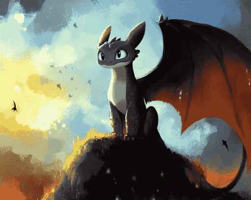 Toothless Night Fury Diamond Painting