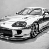 Toyota Supra Mk4 Sports Cars Diamond Painting