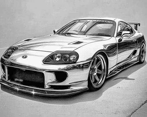 Toyota Supra Mk4 Sports Cars Diamond Painting