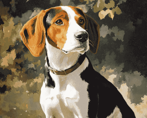 Treeing Walker Coonhound Puppies Diamond Painting