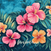 Tropical Roses Blossom Diamond Painting