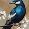 Tui Bird Diamond Painting