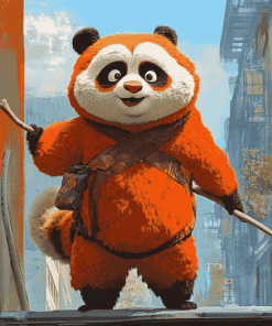 Turning Red Panda Animation Diamond Painting