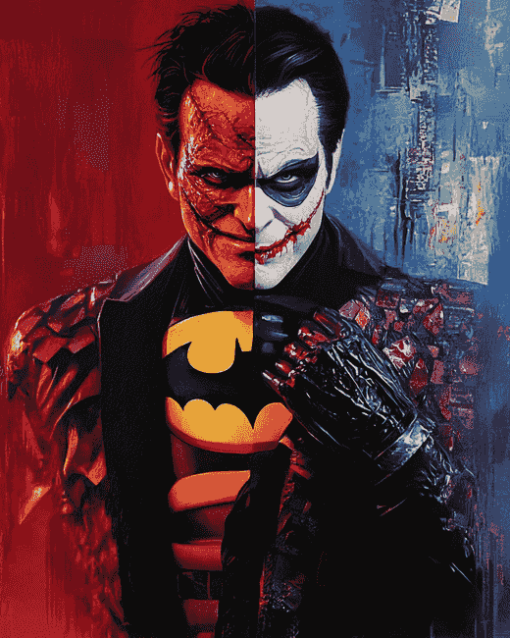 Two Face Batman Movie Diamond Painting