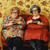 Two Fat Ladies Movie Diamond Painting