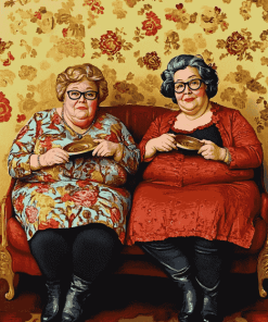 Two Fat Ladies Movie Diamond Painting