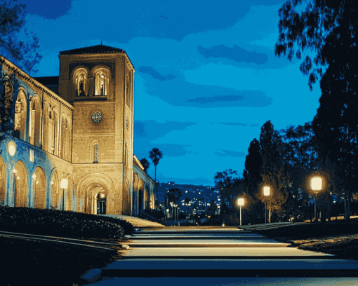 UCLA Nightscape Diamond Painting