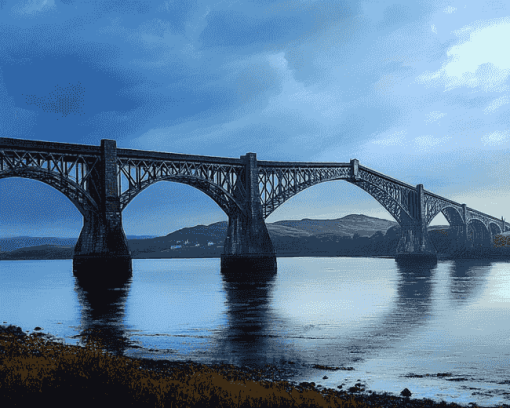 UK Forth Bridge Masterpiece Diamond Painting