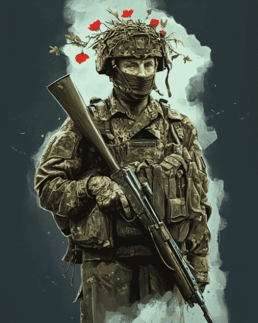 UK Soldier Military Diamond Painting