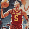 USC Trojans Basketball Player Diamond Painting