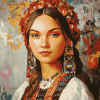 Ukrainian Women Beauty Diamond Painting