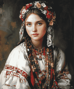 Ukrainian Women Diamond Painting