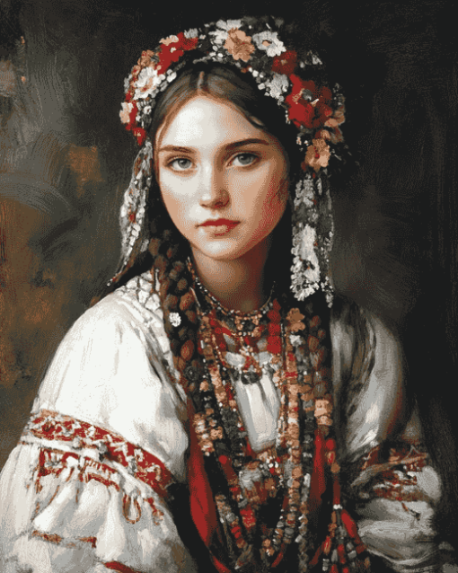 Ukrainian Women Diamond Painting