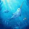 Underwater Narwhals Animation Diamond Painting