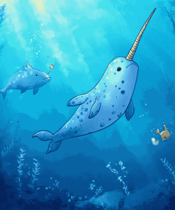 Underwater Narwhals Animation Diamond Painting