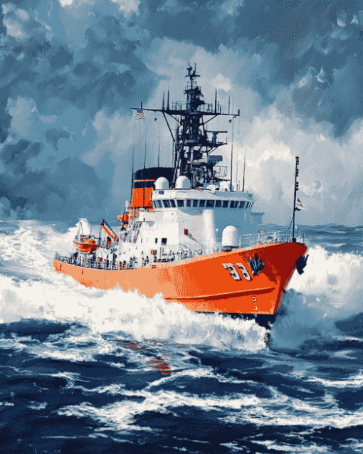 United States Coast Guard Seascapes Diamond Painting