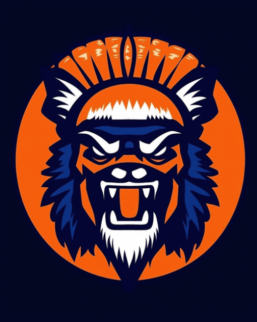 University Illiniwek Logo Diamond Painting