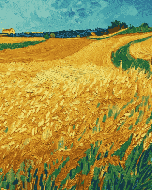 Van Gogh Wheat Field Diamond Painting