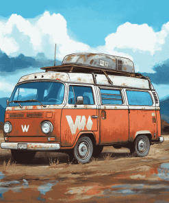 Vanagon Caravan Art Diamond Painting