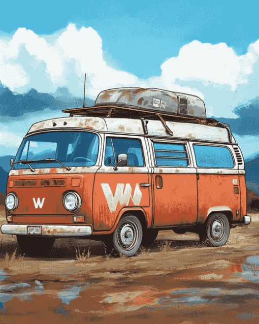 Vanagon Caravan Art Diamond Painting