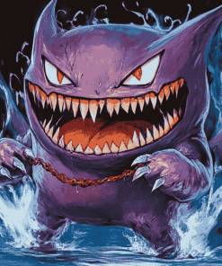 Venom Gengar Fantasy Diamond Painting