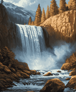 Vernal Falls Scenic Diamond Painting